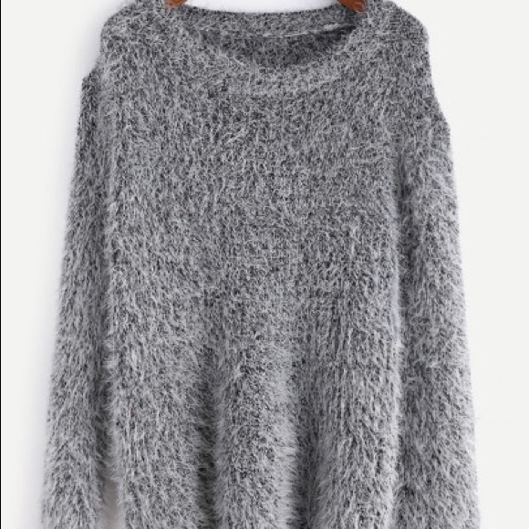 JUST IN Fuzzy grey - Sweater - Picture 4 of 7